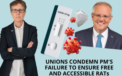 Unions condemn failure of federal government to provide free and accessible Rapid Antigen Tests for all