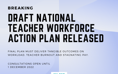 Draft workforce action plan released: time for teachers to have our say