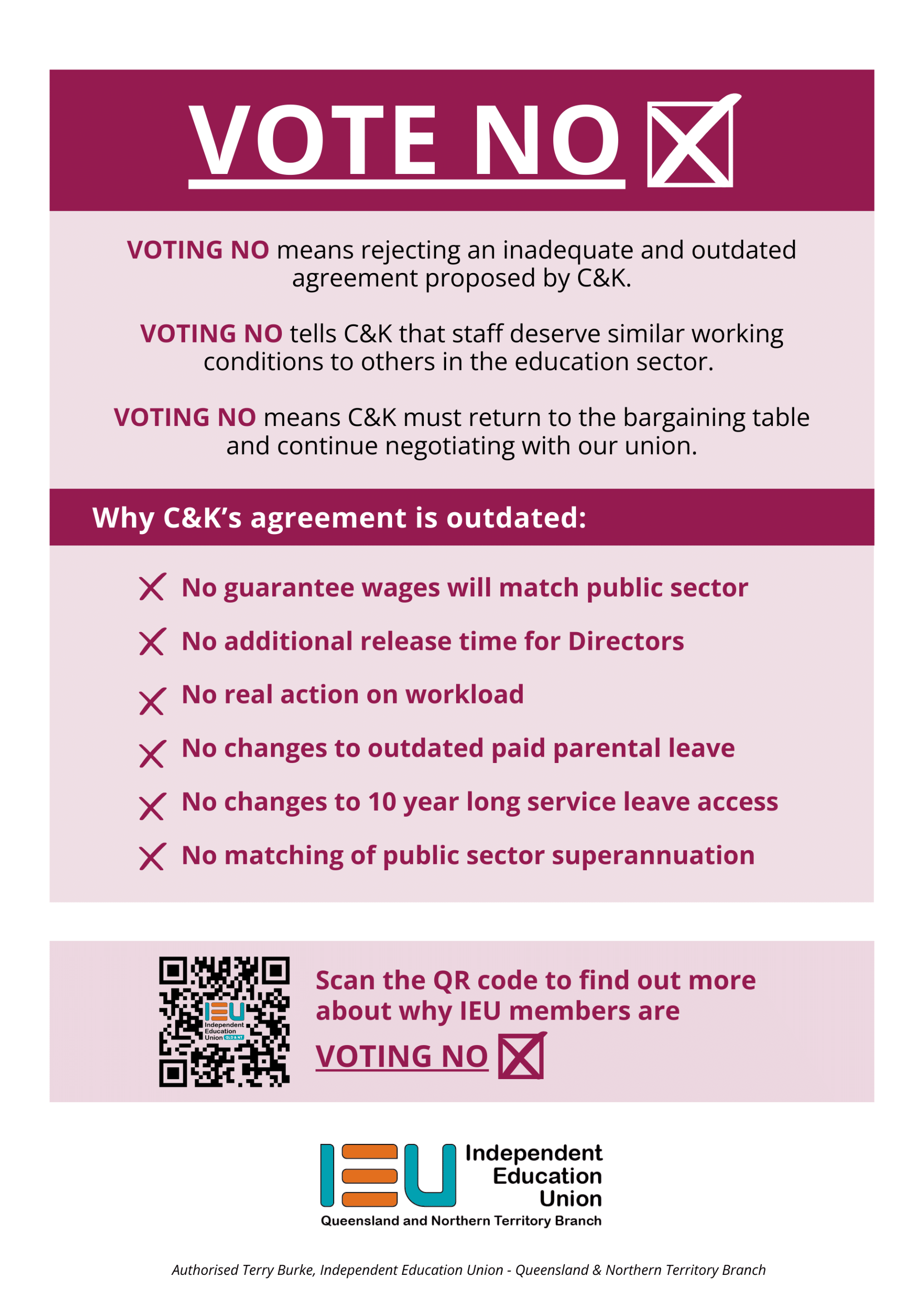 C&K Vote NO Flyer - Short