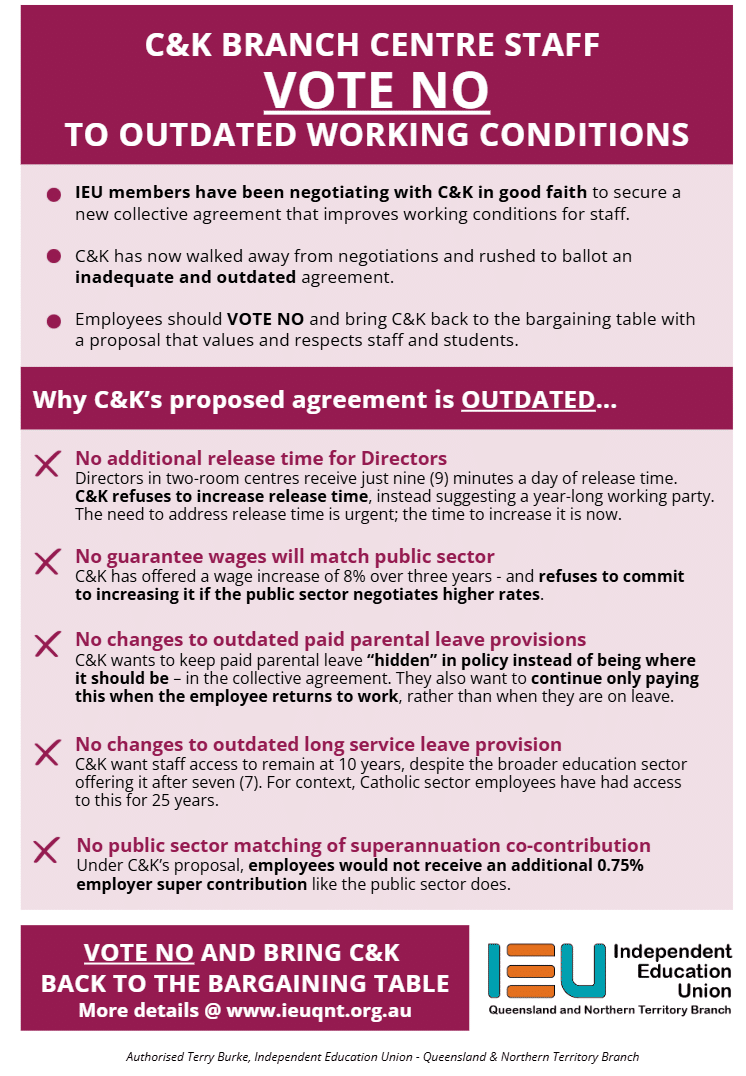 C&K vote no flyer
