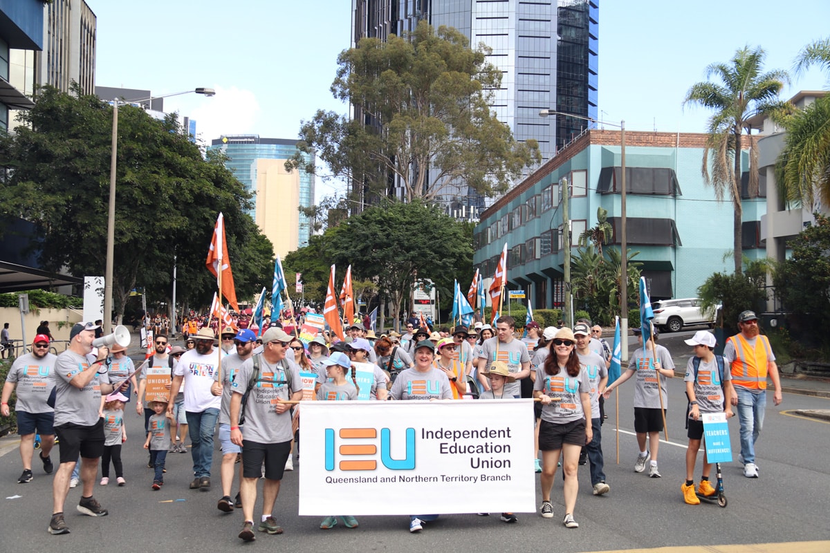 IEU members gather in Brisbane for Labour Day 2026.