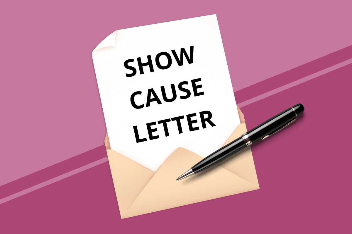 Show cause letter